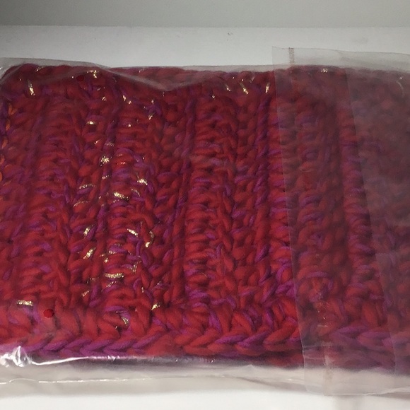 Anthropologie Inca Cowl Neck Warmer Hand Knit Pink/Rose - Picture 8 of 8